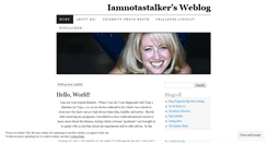 Desktop Screenshot of iamnotastalker.wordpress.com