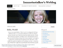 Tablet Screenshot of iamnotastalker.wordpress.com