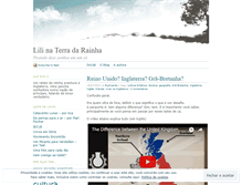 Tablet Screenshot of lilinaterradarainha.wordpress.com