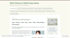Desktop Screenshot of obatpelancarhaidyangaman.wordpress.com