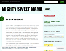 Tablet Screenshot of mightysweetmama.wordpress.com