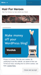 Mobile Screenshot of hairforheroes.wordpress.com
