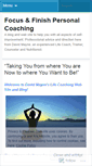 Mobile Screenshot of focusandfinish.wordpress.com