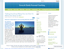 Tablet Screenshot of focusandfinish.wordpress.com