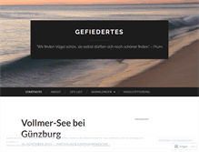 Tablet Screenshot of gefiedertes.wordpress.com