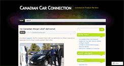 Desktop Screenshot of canadiancarconnection.wordpress.com