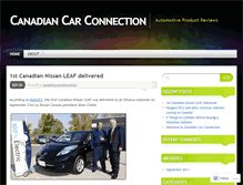 Tablet Screenshot of canadiancarconnection.wordpress.com