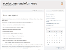 Tablet Screenshot of ecolecommunaleforrieres.wordpress.com