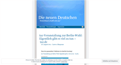 Desktop Screenshot of dieneuendeutschen.wordpress.com