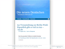 Tablet Screenshot of dieneuendeutschen.wordpress.com