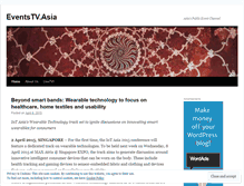 Tablet Screenshot of eventstvasia.wordpress.com