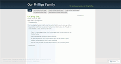 Desktop Screenshot of myphillipsfamily.wordpress.com