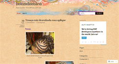 Desktop Screenshot of belezadeebano.wordpress.com