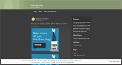 Desktop Screenshot of gameshooting.wordpress.com