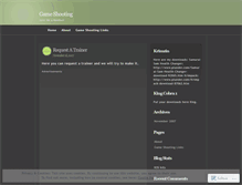 Tablet Screenshot of gameshooting.wordpress.com