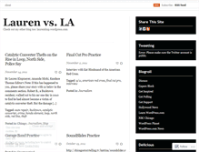 Tablet Screenshot of laurenvsla.wordpress.com