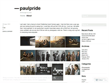 Tablet Screenshot of paulpride.wordpress.com