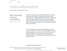 Tablet Screenshot of naturalboudoir.wordpress.com