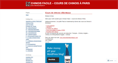 Desktop Screenshot of chinoisfacileparis.wordpress.com