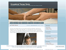 Tablet Screenshot of occupationaltherapystories.wordpress.com