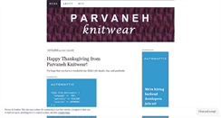 Desktop Screenshot of parvanehknitwear.wordpress.com