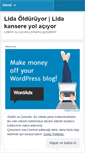 Mobile Screenshot of lidaolduruyor.wordpress.com
