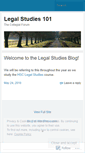 Mobile Screenshot of legalstudies101.wordpress.com