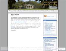 Tablet Screenshot of montpelierrestoration.wordpress.com
