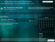 Tablet Screenshot of llsummers.wordpress.com