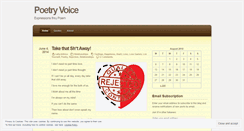 Desktop Screenshot of poetryvoice.wordpress.com