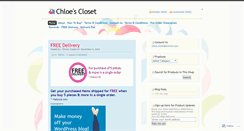 Desktop Screenshot of chloecloset.wordpress.com