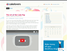 Tablet Screenshot of cakelovers.wordpress.com