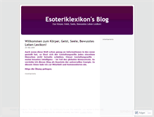 Tablet Screenshot of esoteriklexikon.wordpress.com