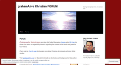Desktop Screenshot of grahamalive.wordpress.com