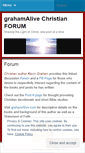 Mobile Screenshot of grahamalive.wordpress.com