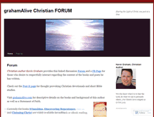 Tablet Screenshot of grahamalive.wordpress.com