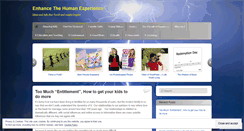 Desktop Screenshot of enhancethehumanexperience.wordpress.com
