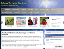 Tablet Screenshot of enhancethehumanexperience.wordpress.com
