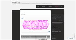 Desktop Screenshot of aixieslavida.wordpress.com