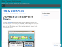 Tablet Screenshot of flappybirdcheatsx.wordpress.com