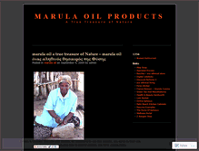 Tablet Screenshot of marulaoil.wordpress.com