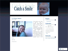 Tablet Screenshot of catchasmile.wordpress.com