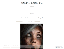 Tablet Screenshot of onlineradiofm.wordpress.com