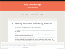 Tablet Screenshot of manymediamusings.wordpress.com
