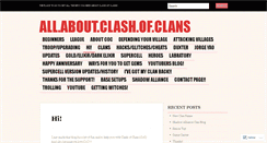 Desktop Screenshot of allaboutcoc.wordpress.com