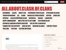 Tablet Screenshot of allaboutcoc.wordpress.com