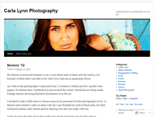 Tablet Screenshot of carlalynnphotography.wordpress.com