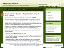 Tablet Screenshot of procrastamom.wordpress.com
