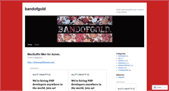Desktop Screenshot of bandofgold.wordpress.com