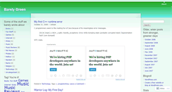 Desktop Screenshot of barelygreen.wordpress.com